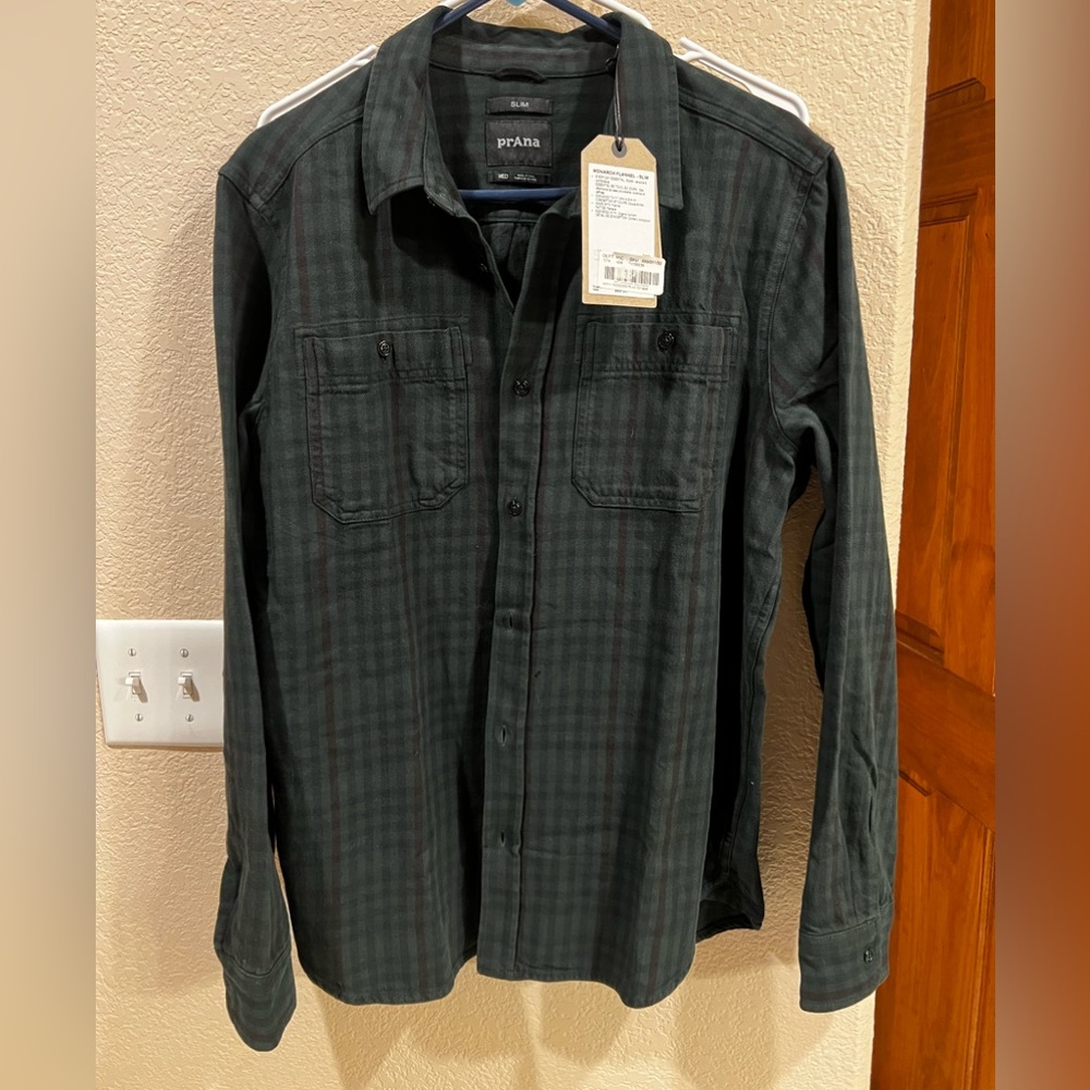 Prana men’s flannel size medium